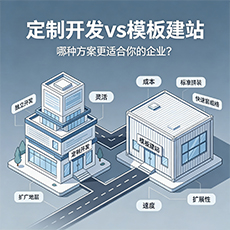西安建站-定制开发vs模板建站:哪种方案更适合你的企业?